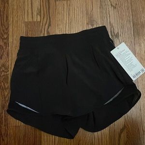 NWT Lululemon 4 tall hotty hot high rise lined shorts